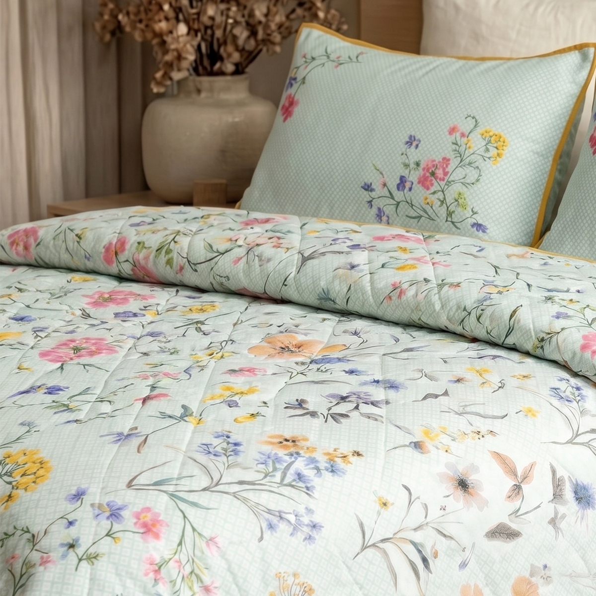 Nesta printed coverlet set (3 pieces )