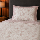 Off-White with Light Pink Motif and Edges
