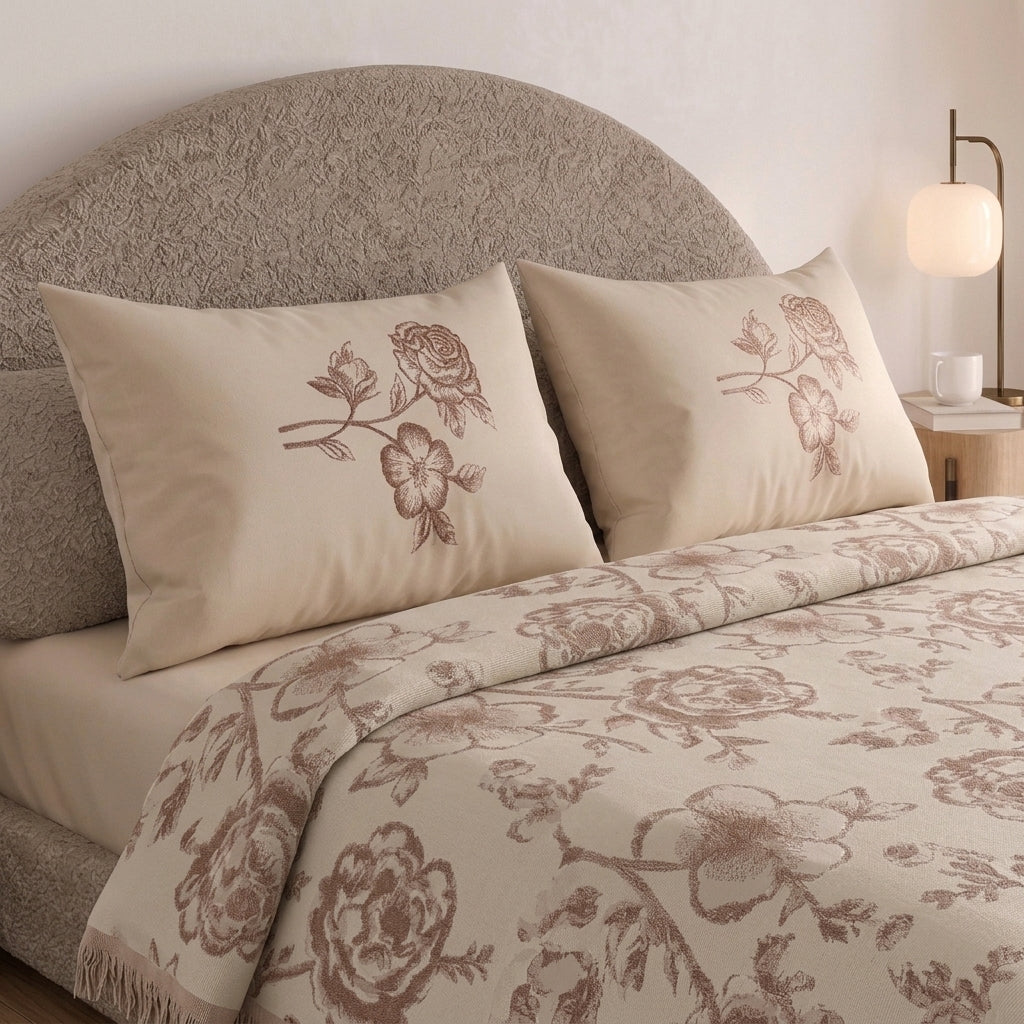 Jory 100% pure cotton bed cover 3pcs