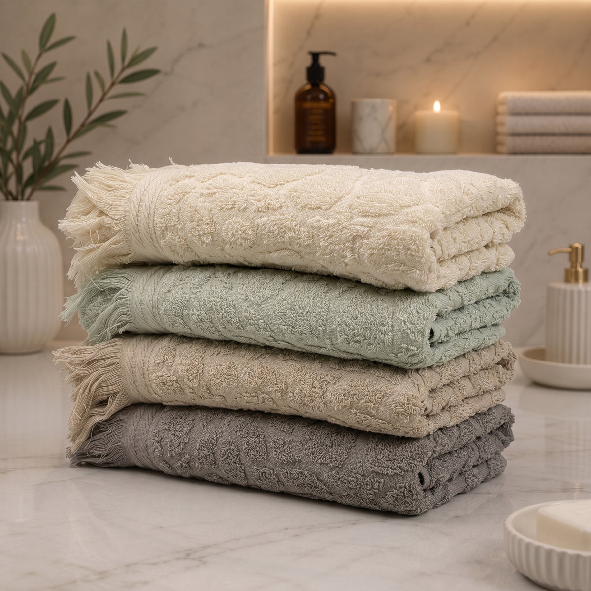 Salamlek 100% cotton 4pcs bundle