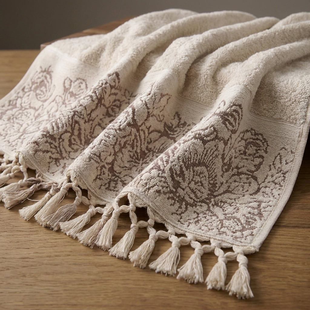 Rania 3 100% cotton face towel – light cashmere – 50×90 cm