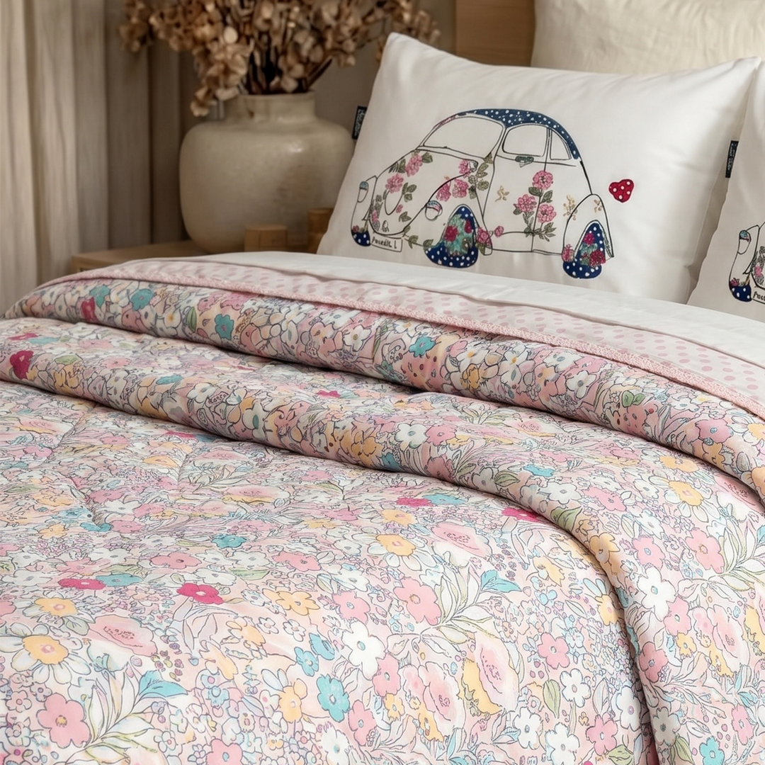 Nesta printed coverlet set (3 pieces )