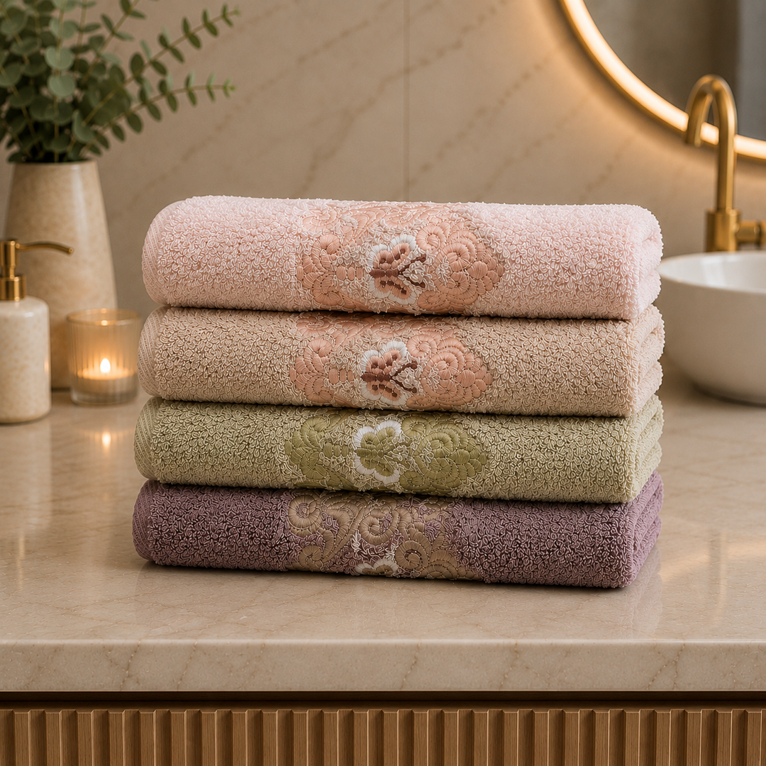 Farasha  100% cotton Bundle Towels ( 4 pieces ) 60*120