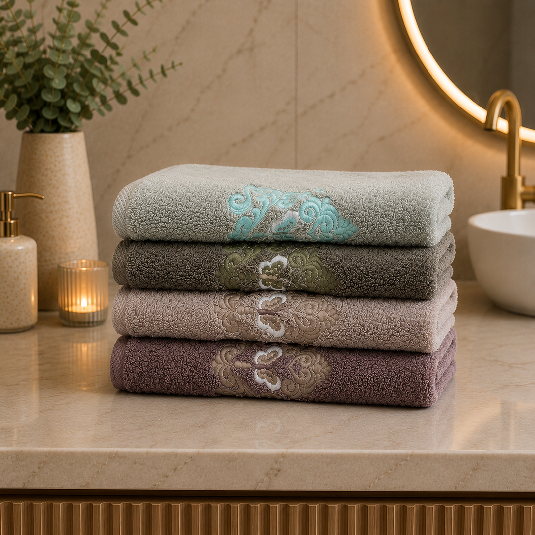 Farasha  100% cotton Bundle Towels ( 4 pieces ) 60*120