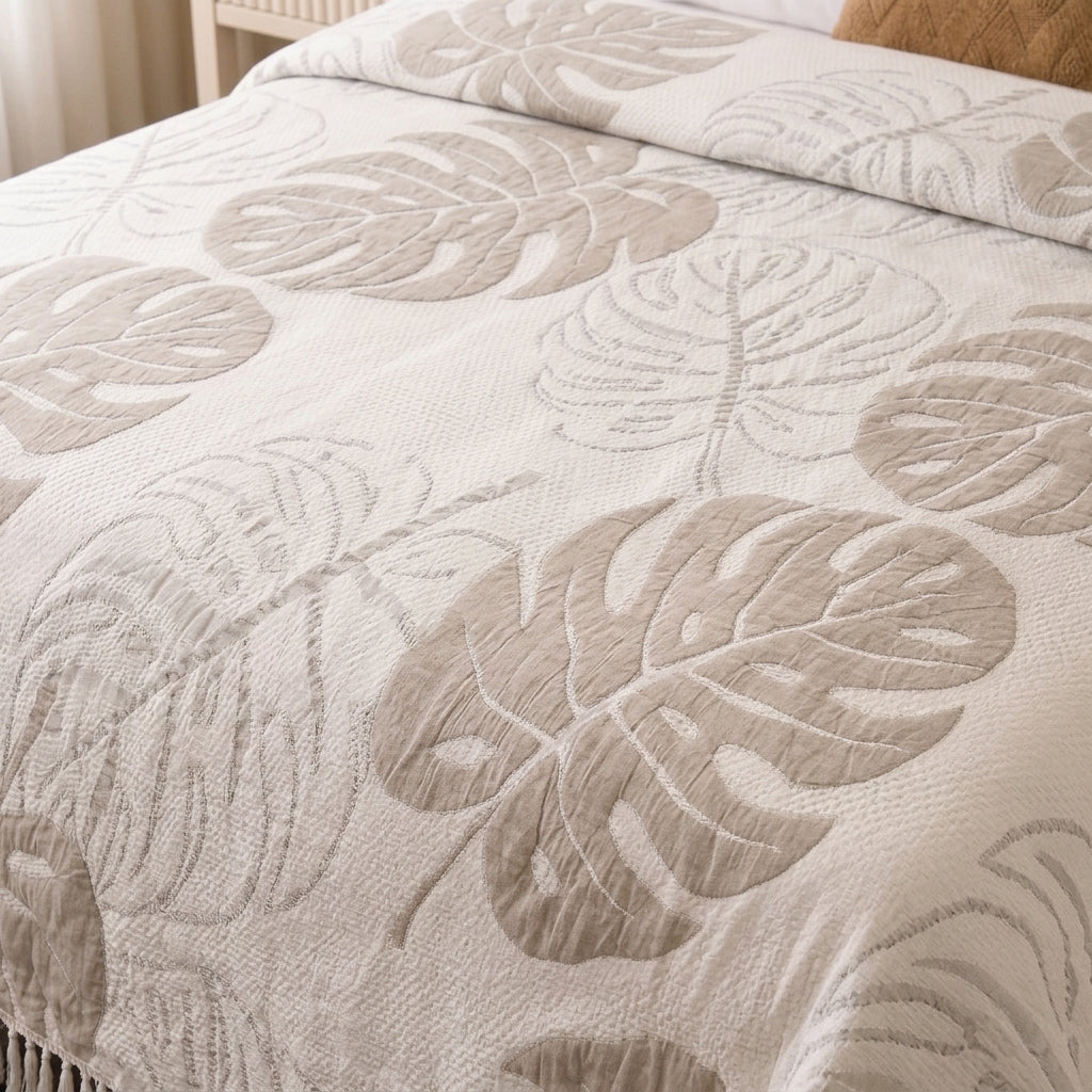 Ginger Double-Faced coverlet - 100% EGYPTIAN COTTON
