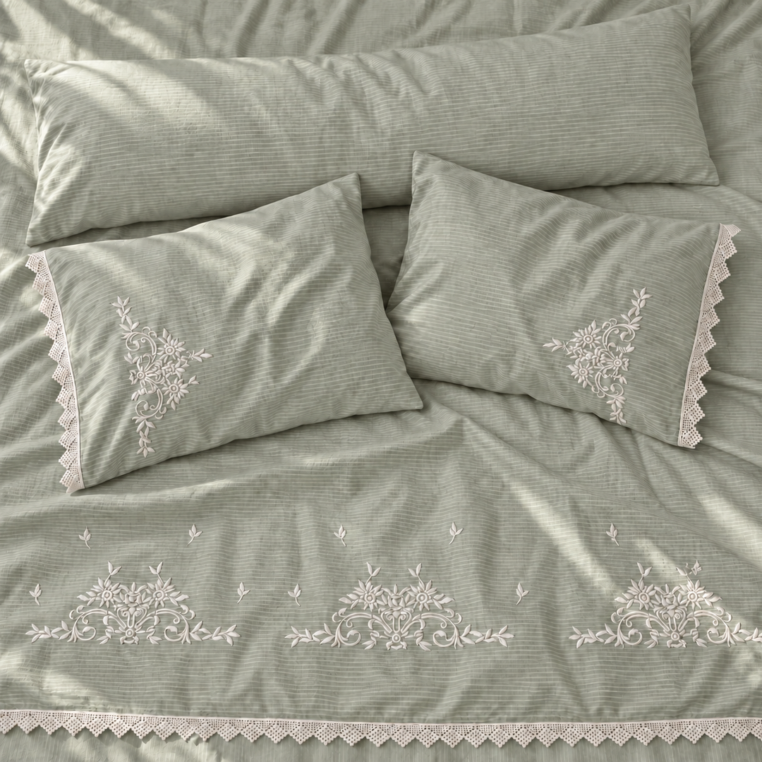 Gelan Flat Sheet Set — Mint Green — 4 Pieces — product image 5