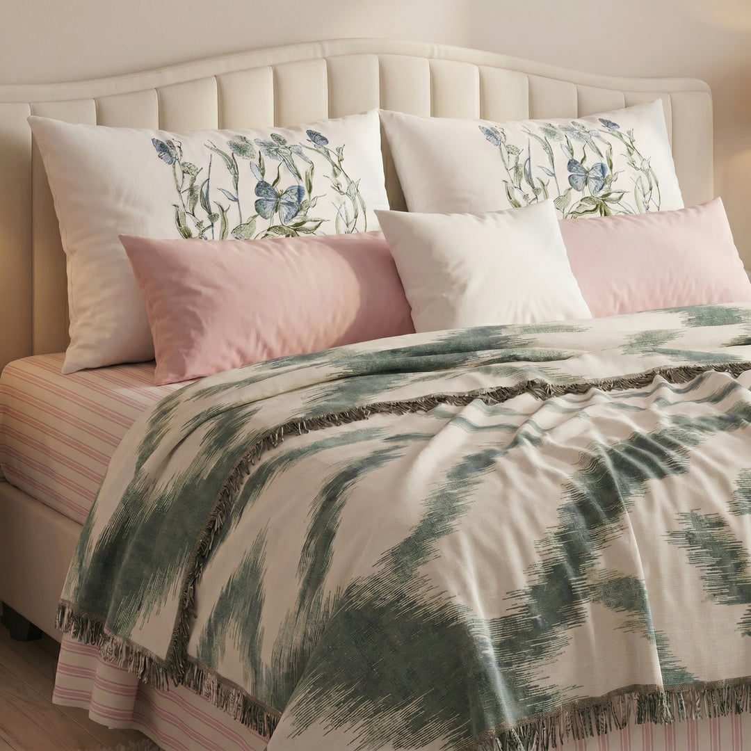 Loor 5 pieces coverlet ( mint green )