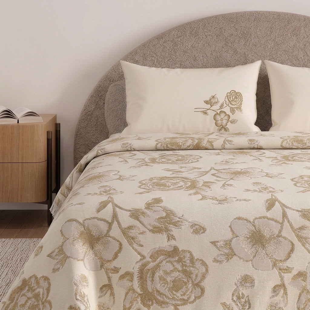 Jory 100% Pure Cotton Bed Cover 3pcs
