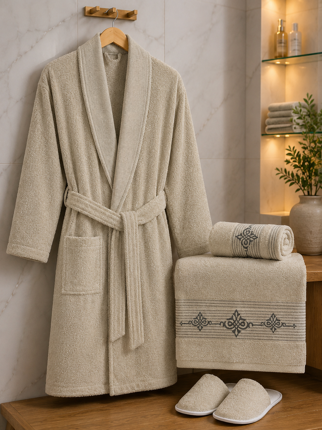 Brinda 100% double cotton bathrobe ( 10 pcs )