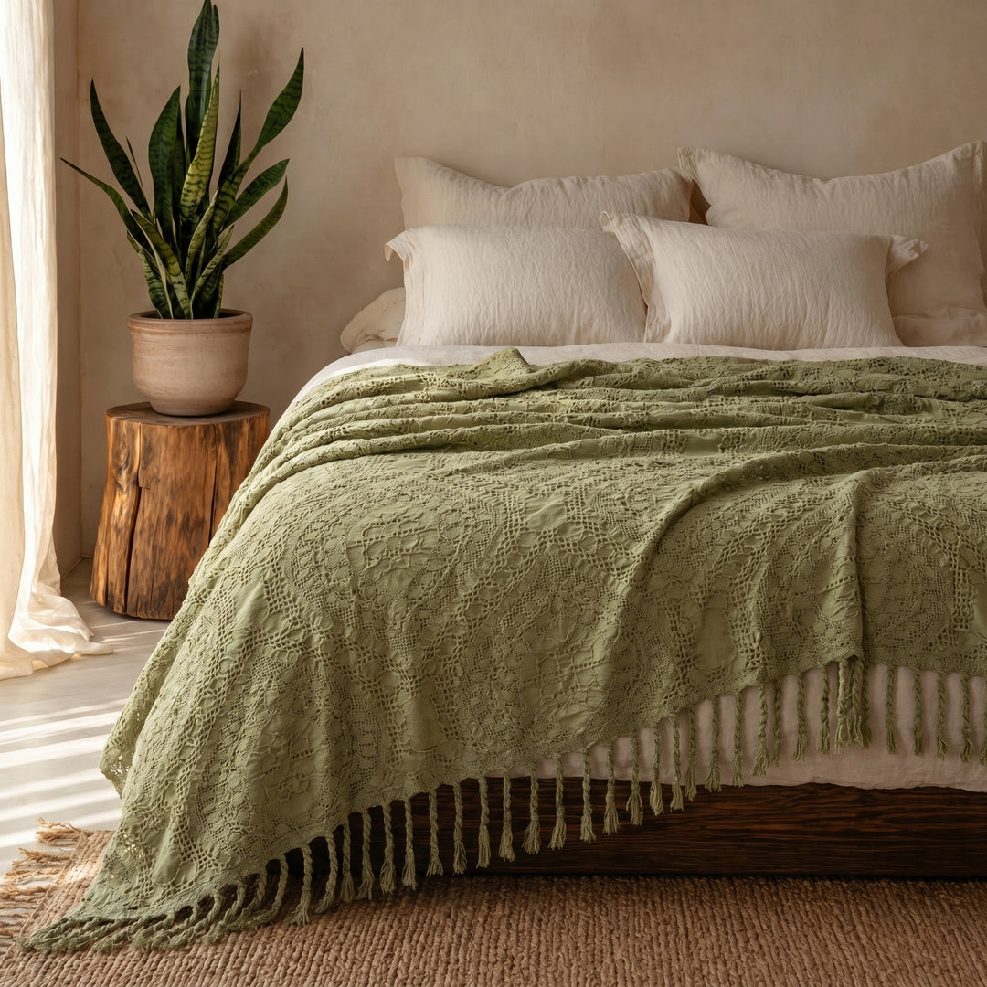 100% Cotton coverlet ( 1 piece )