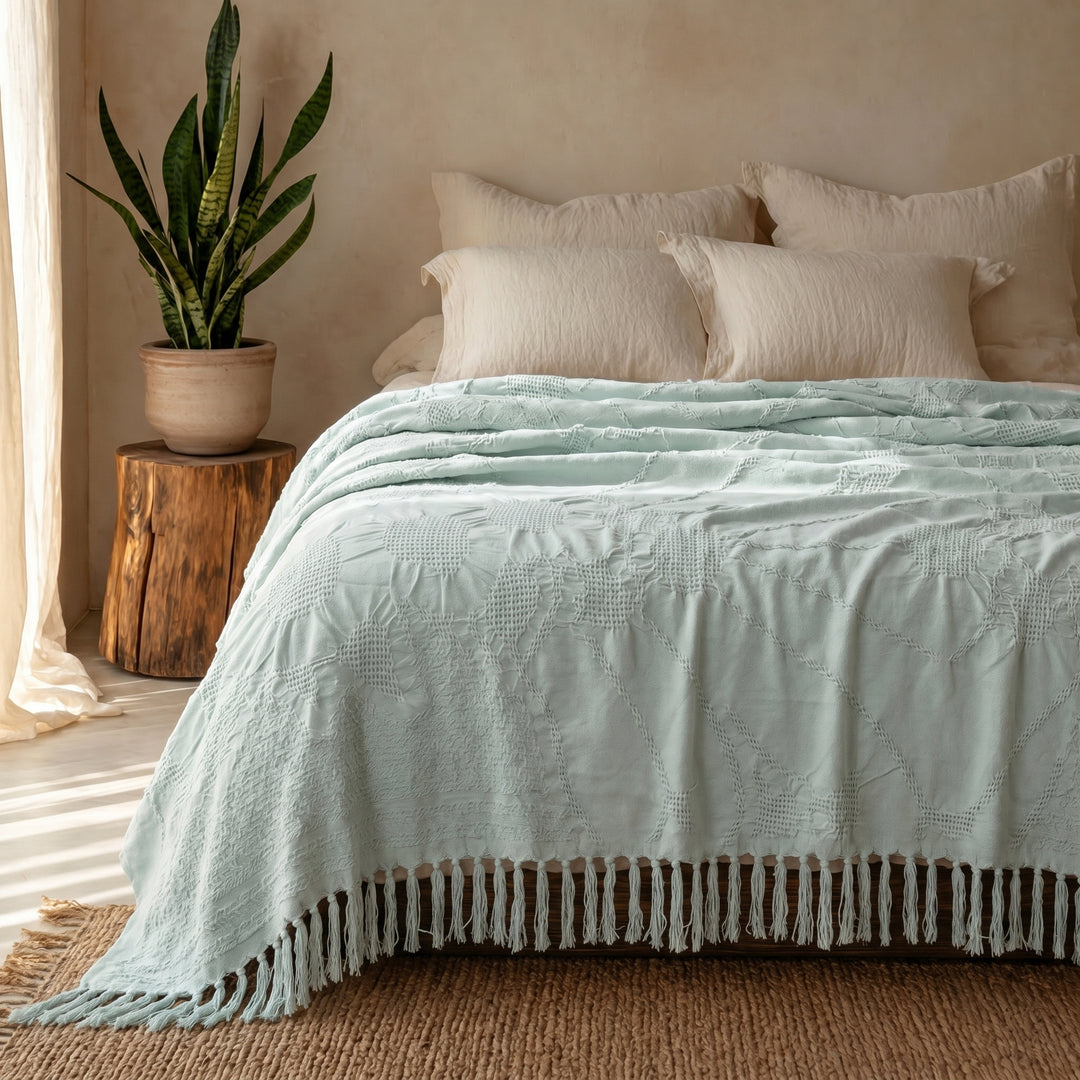 100% Cotton coverlet ( 1 piece )
