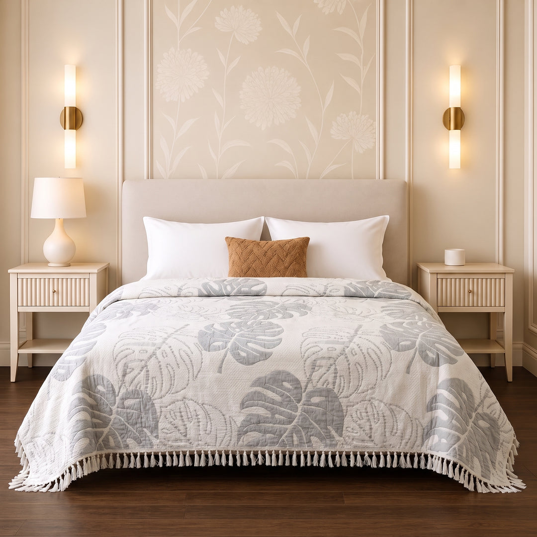 Ginger Double-Faced coverlet - 100% EGYPTIAN COTTON