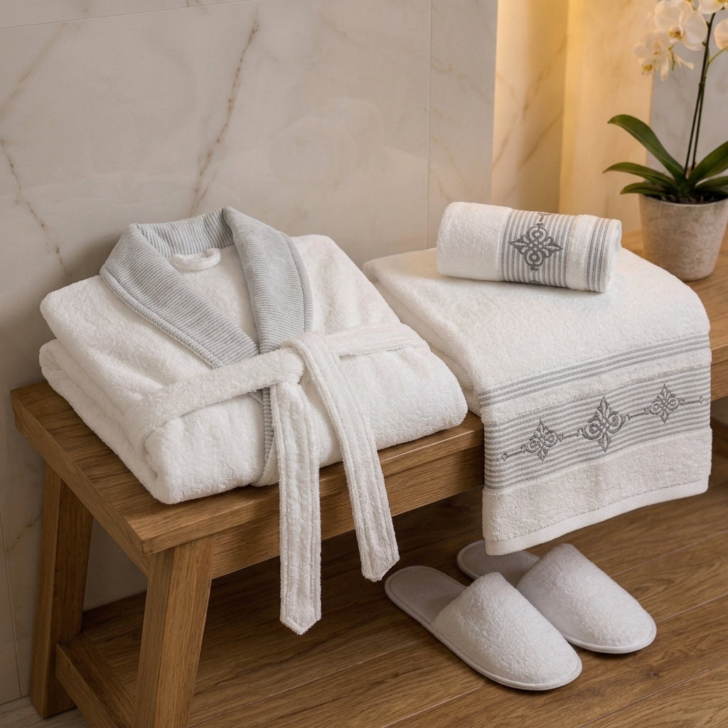 100% Single cotton bathrobe ( 5 peices )
