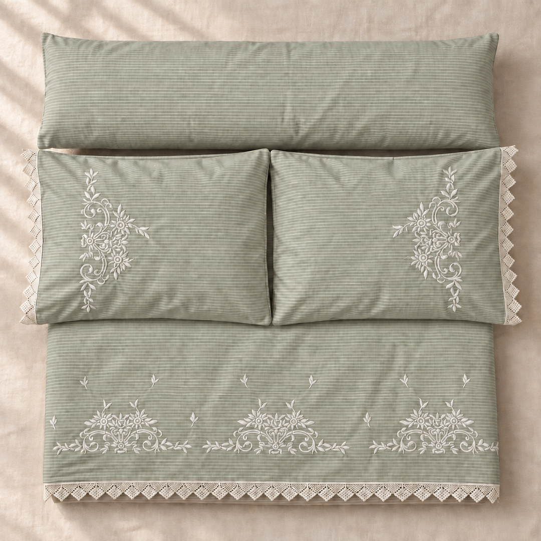 Gelan Flat Sheet Set — Mint Green — 4 Pieces — product image 3
