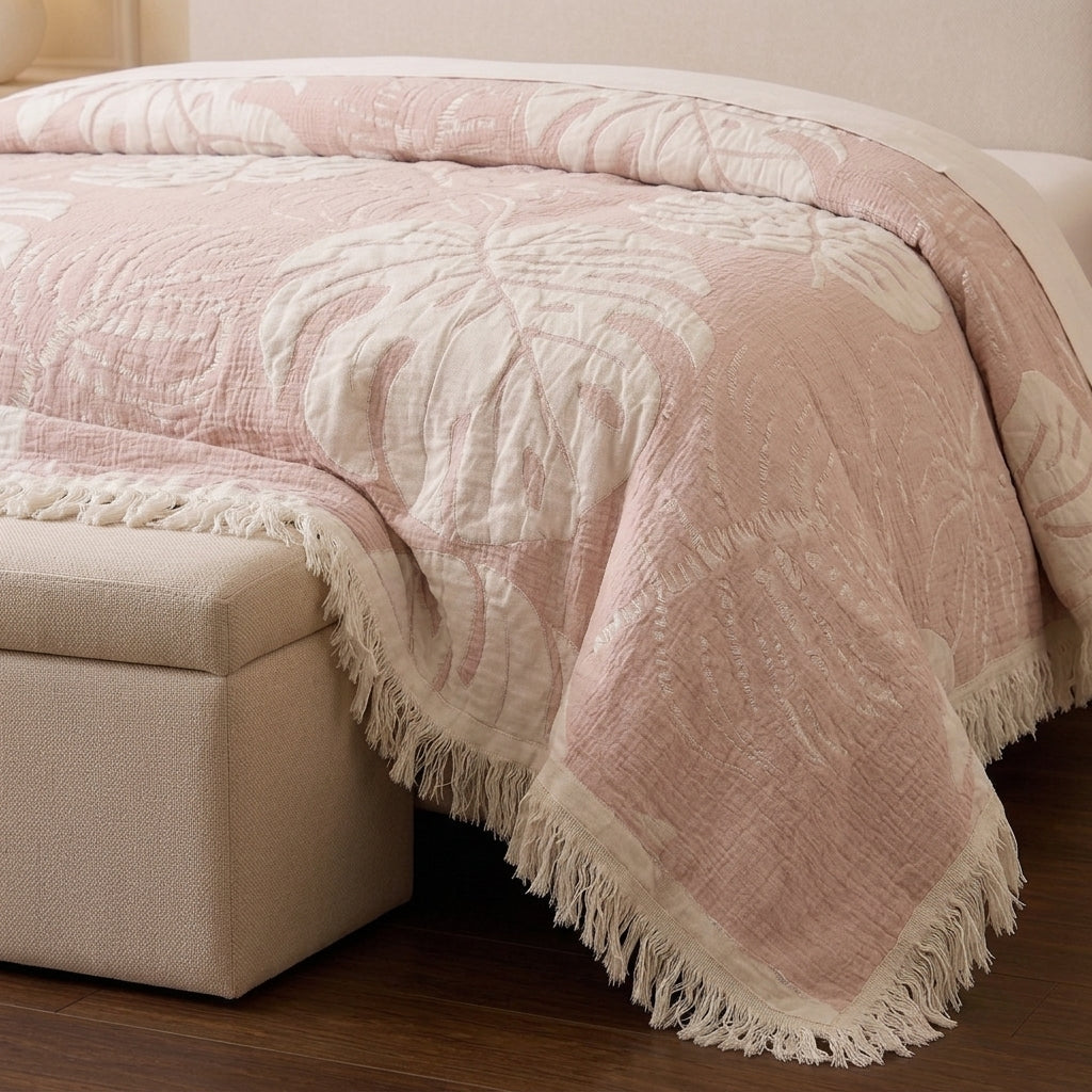 Ginger Double-Faced coverlet - 100% EGYPTIAN COTTON