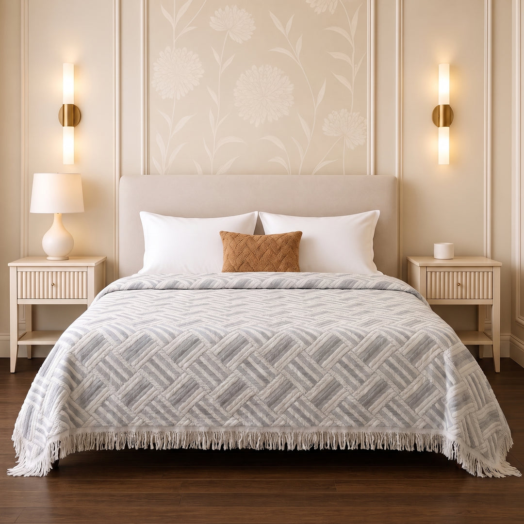 Greena  Double-Faced coverlet - 100% EGYPTIAN COTTON