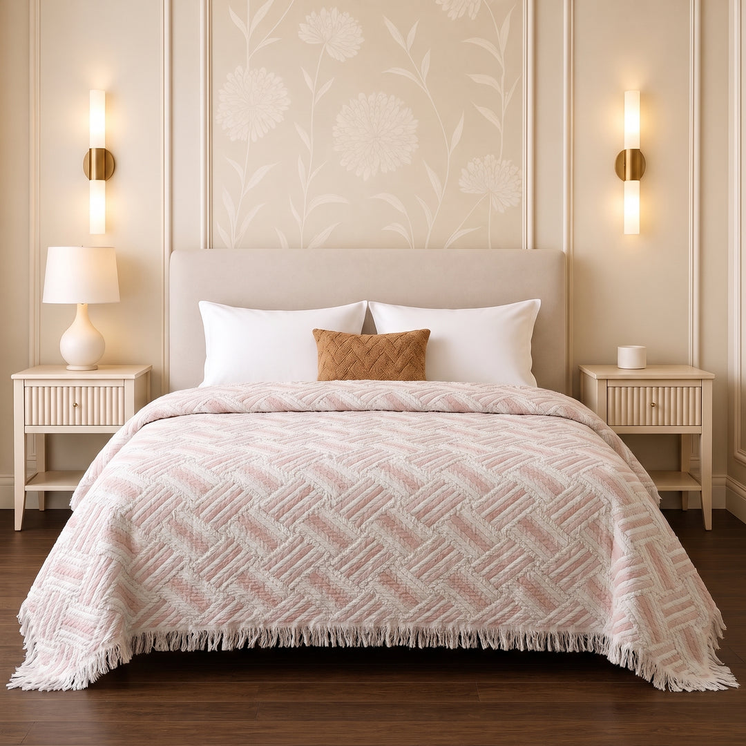 Greena Double-Faced coverlet - 100% EGYPTIAN COTTON