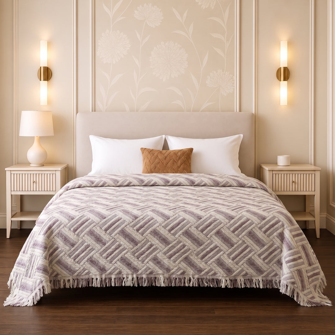 Greena Double-Faced coverlet - 100% EGYPTIAN COTTON