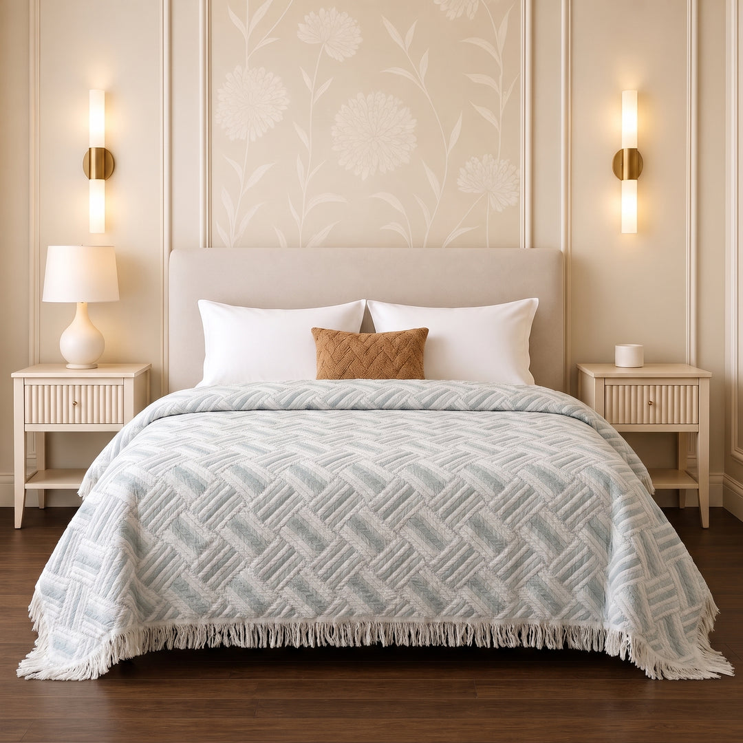 Greena Double-Faced coverlet - 100% EGYPTIAN COTTON