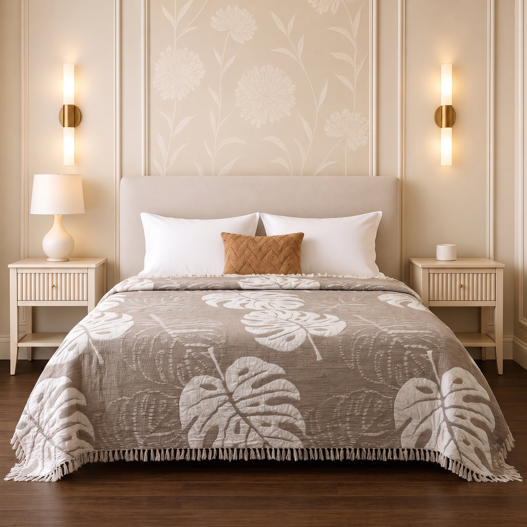 Ginger Double-Faced coverlet - 100% EGYPTIAN COTTON