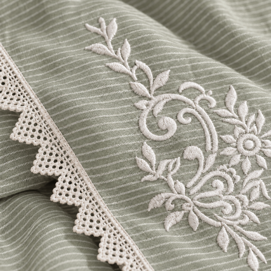 Gelan Flat Sheet Set — Mint Green — 4 Pieces — product image 2
