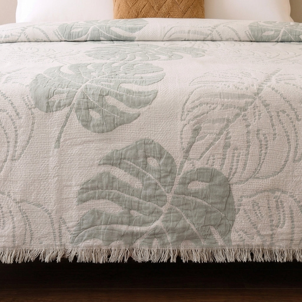 Ginger Double-Faced coverlet - 100% EGYPTIAN COTTON