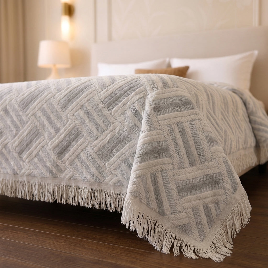 Greena  Double-Faced coverlet - 100% EGYPTIAN COTTON