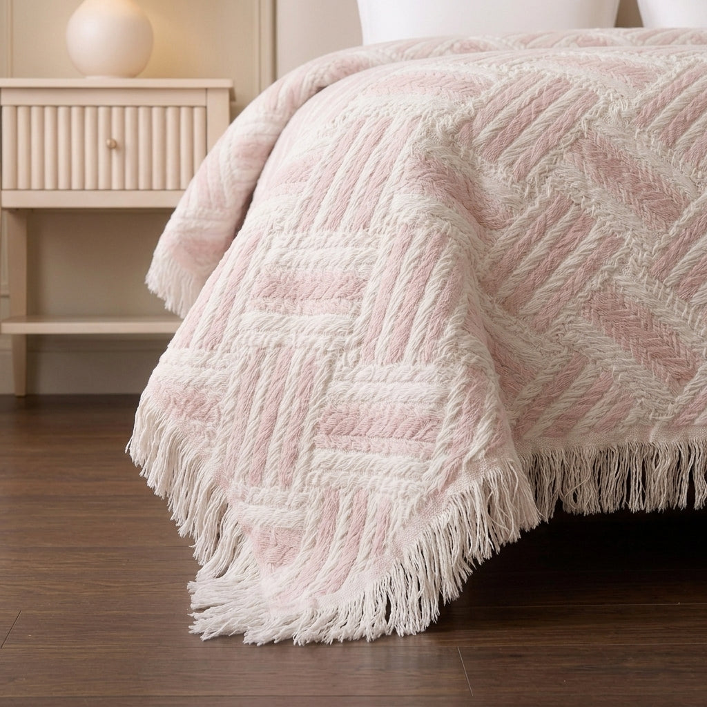 Greena Double-Faced coverlet - 100% EGYPTIAN COTTON