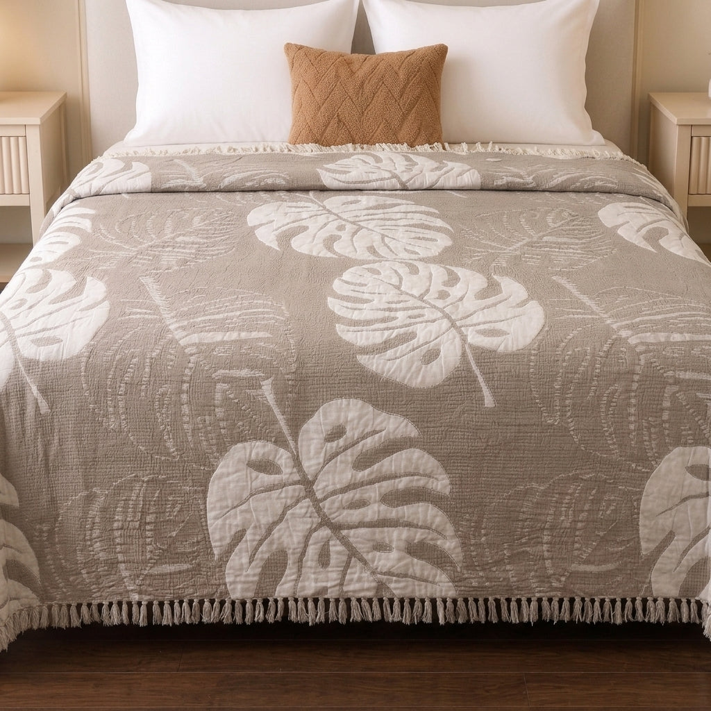 Ginger Double-Faced coverlet - 100% EGYPTIAN COTTON