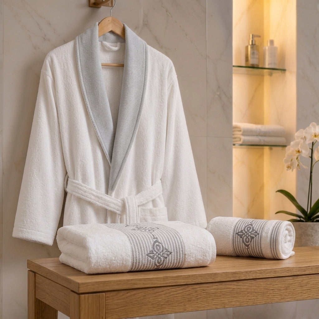 Brinda 100% double cotton bathrobe ( 10 pcs )