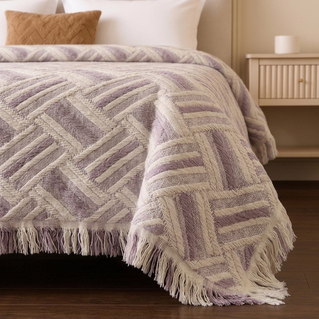 Greena Double-Faced coverlet - 100% EGYPTIAN COTTON