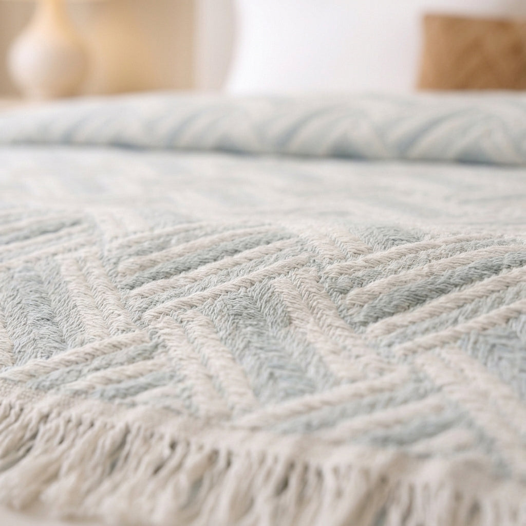 Greena Double-Faced coverlet - 100% EGYPTIAN COTTON