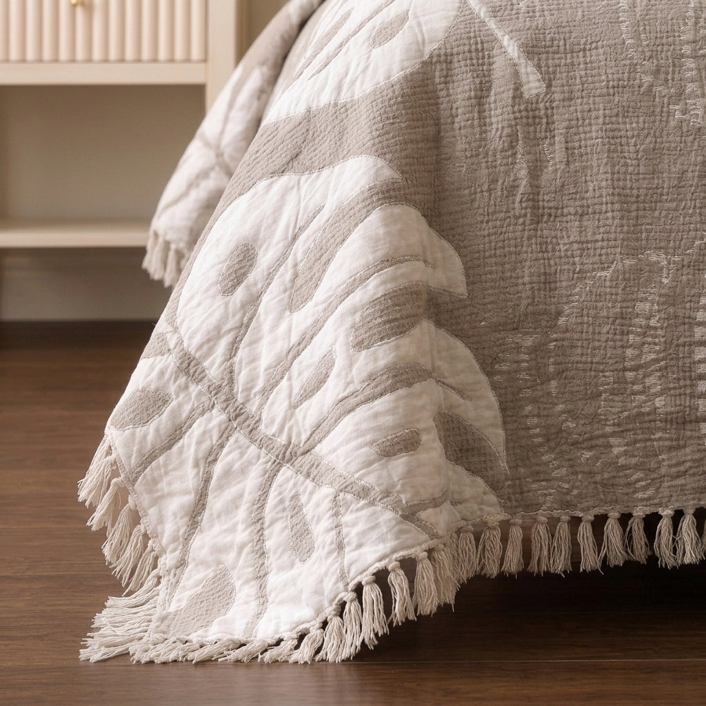 Ginger Double-Faced coverlet - 100% EGYPTIAN COTTON