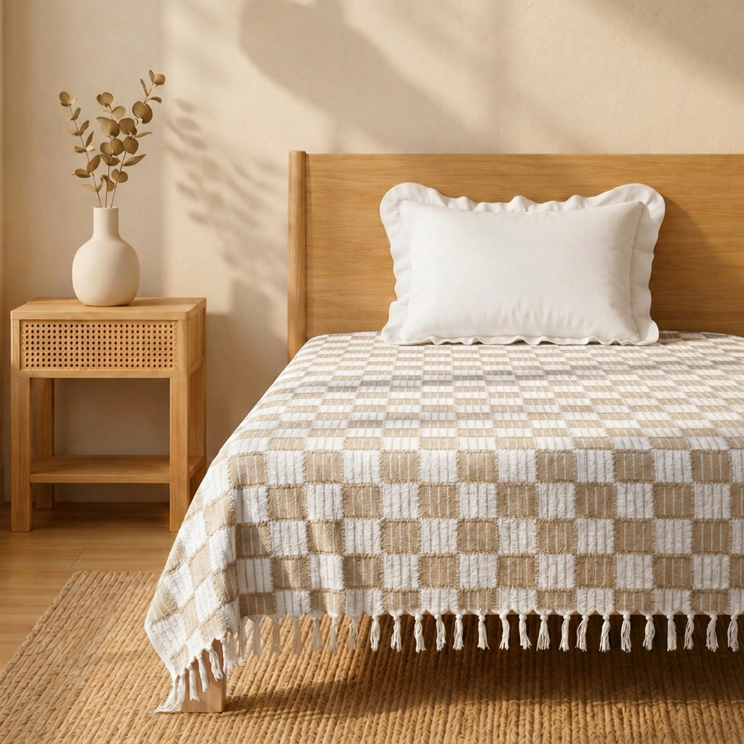 100% pure cotton single coverlet