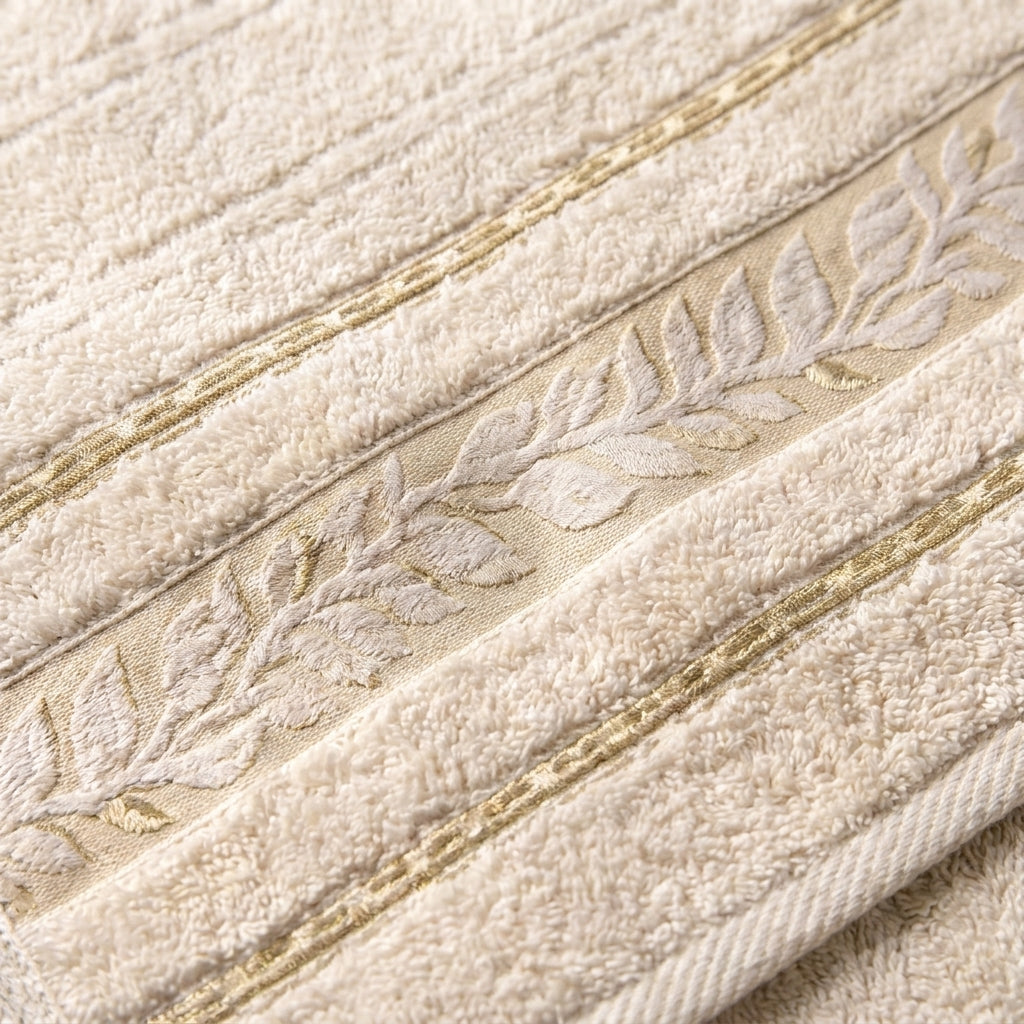 Saray 7 off white full bath towel 90×155 cm