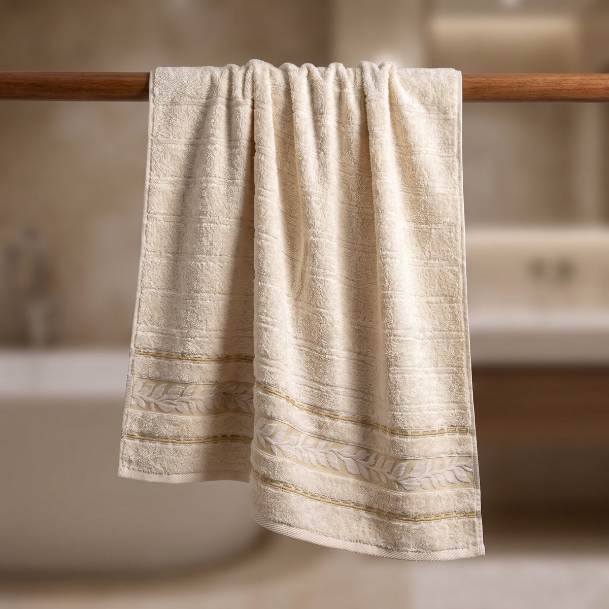 Saray 7 off white folded towel