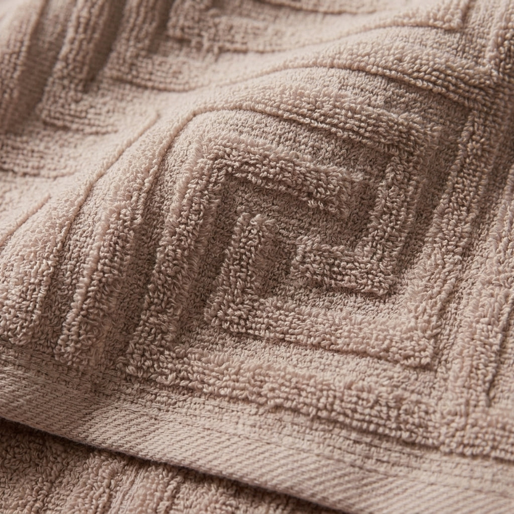 Maze Light Mauve towel 50×90 cm detail