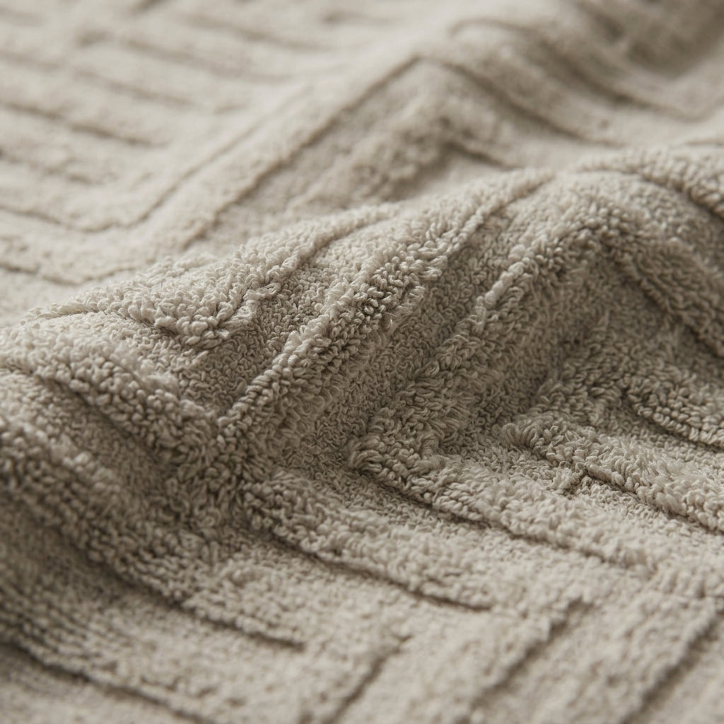 Maze olive towel 70×140 cm detail