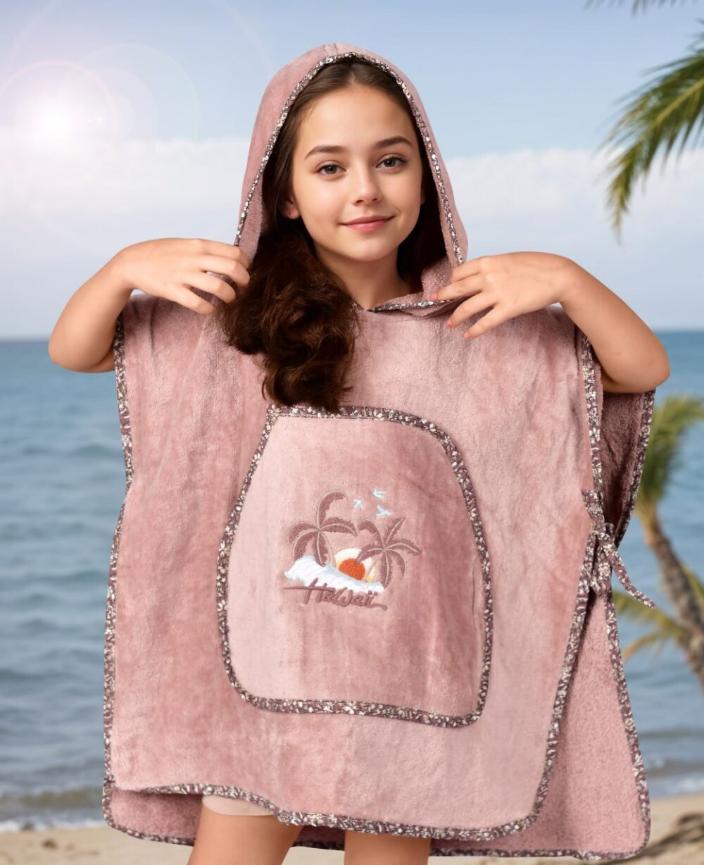 ⁦Kids Poncho - Hawai (2-8) years⁩ - الصورة ⁦8⁩