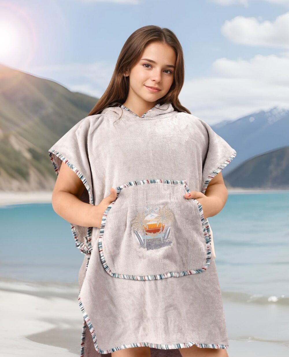⁦Kids Poncho - Summer (8-12) years⁩ - الصورة ⁦5⁩