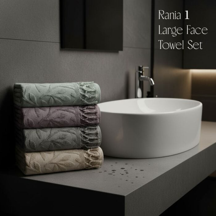 Rania 1 – Large Face Towel Set - 4 Towels