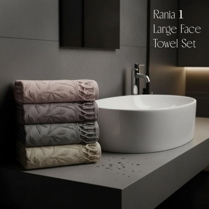 Rania 1 – Large Face Towel Set - 4 Towels